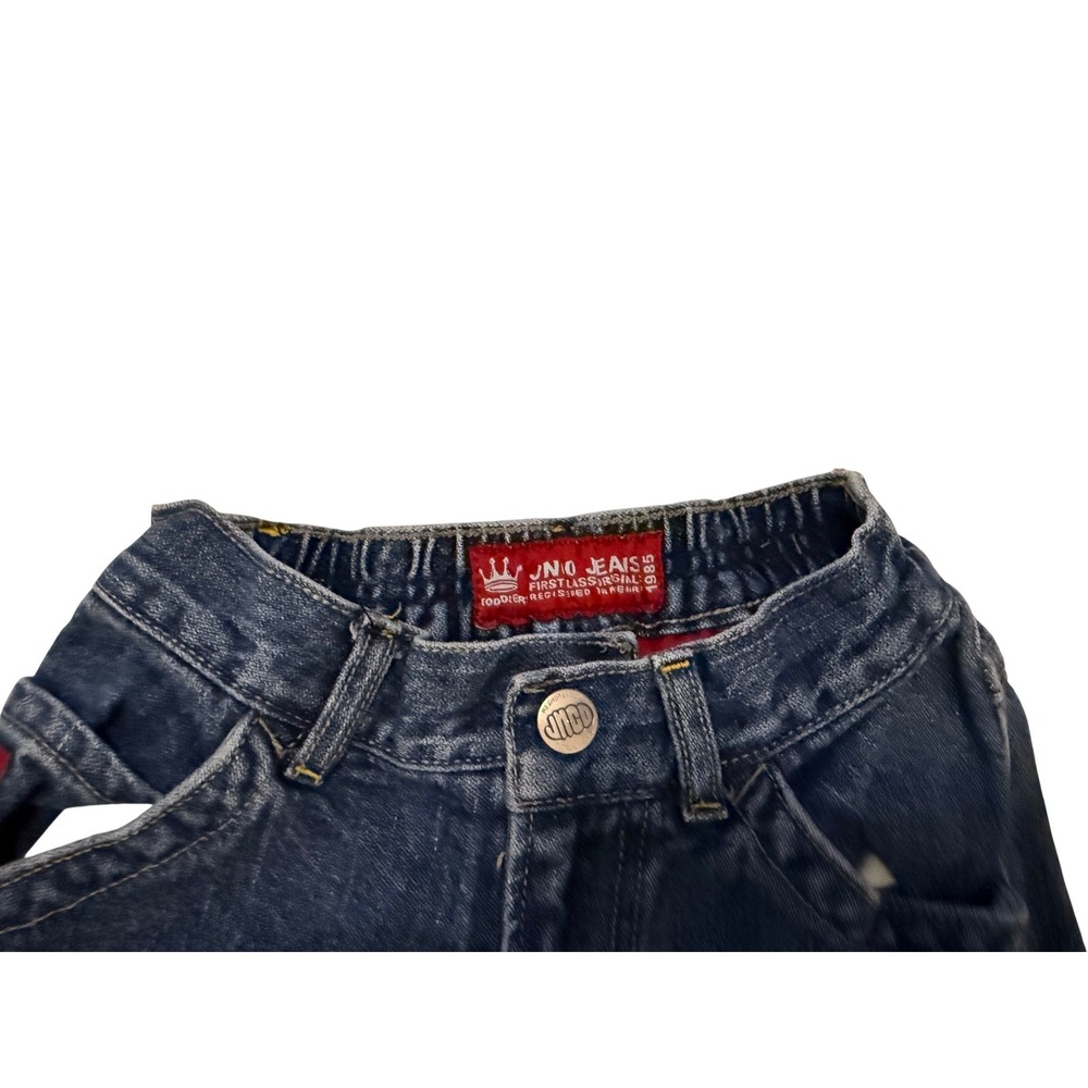 Vintage JNCO Jeans Toddler Convertible Zip Off Cargo Pants Denim Blue Skater - Picture 8 of 9